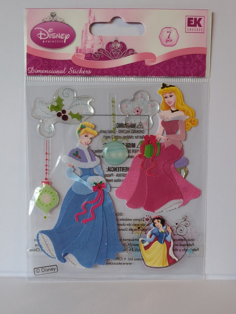 ☀️Disney Princesses At Christmas Dimensional Stickers - EK Success